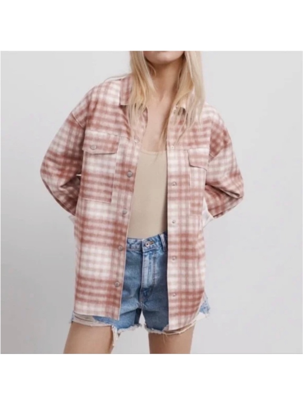 NWOT Zara Plaid Shacket